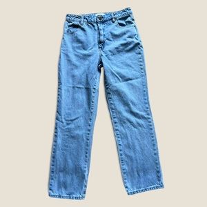 ROLLA'S High Rise Straight Jeans Size 29 Light Wash Blue 29x28